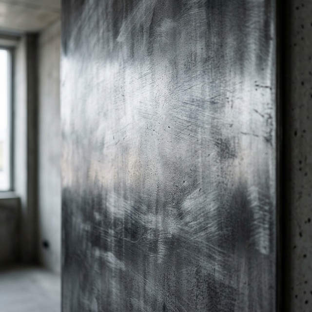 Cold-spray liquid metal zinc feature wall